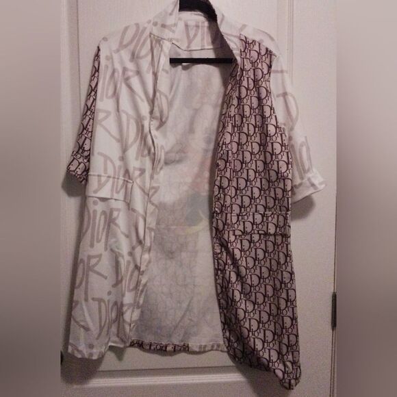 Chic Casual Print Patchwork Short Sleeve Outerwear - Size S” - Picture 3 of 5